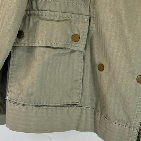 Loft Lightweight Khaki Green Half Zip Jacket Size M - Picture 6 of 9